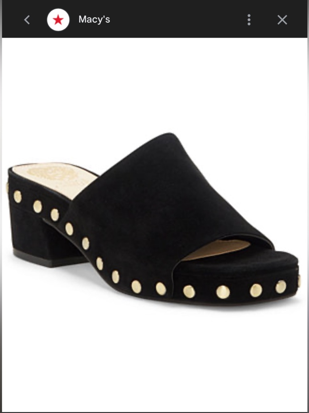 Vince Camuto Haniya Studded Platform Mule Sandal